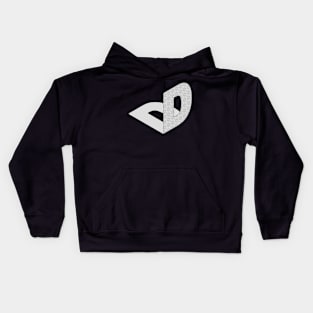 Isometric Alphabet Letter, Letter D Kids Hoodie